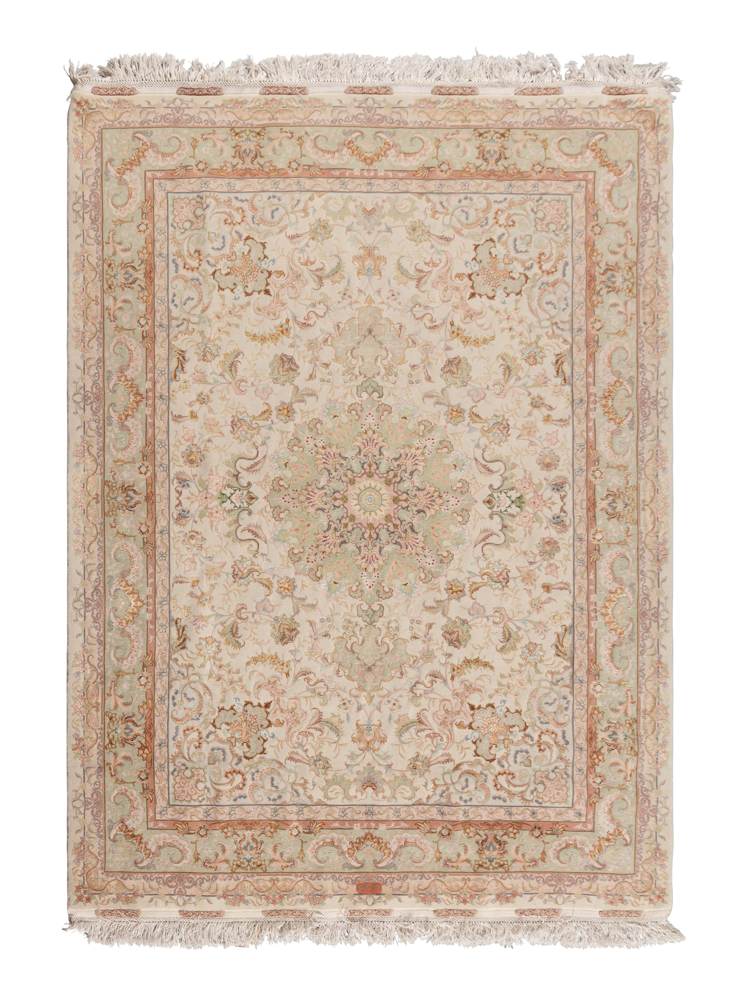 An Isfahan Silk Rug