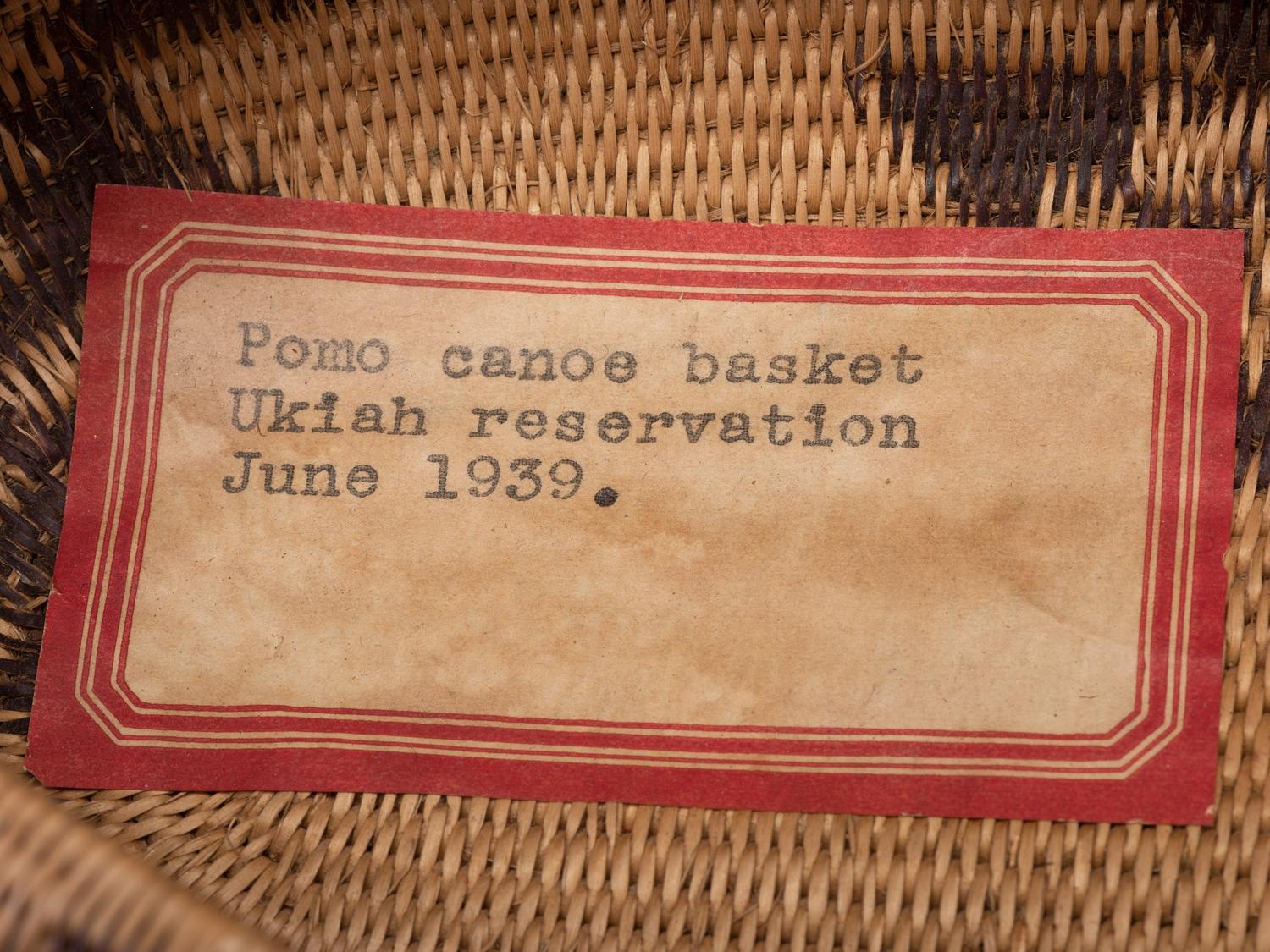 Pomo Baskets, with Collection History