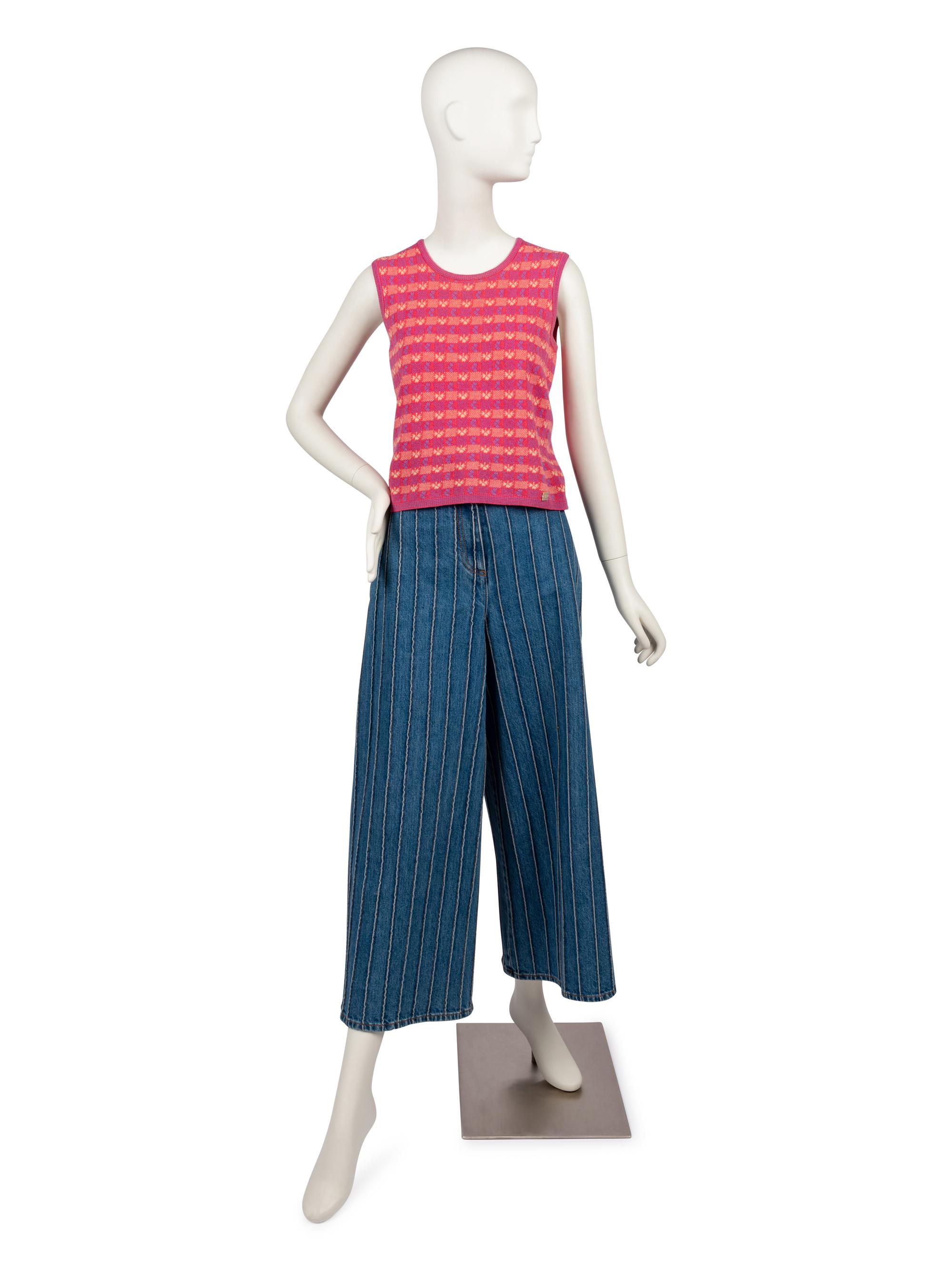 Chanel Ensemble: Cashmere Sweater, Cardigan and Jeans, 2000-10s