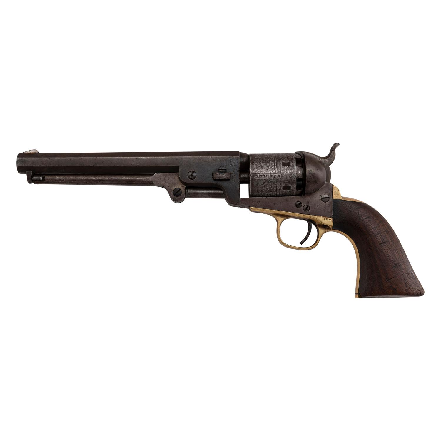Colt Model 1851 Navy Revolver Inscribed to B.J. Van Valkenburg - 21st Wisconsin Infantry