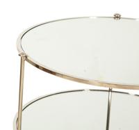 A Contemporary Mirrored Three-Tier Table