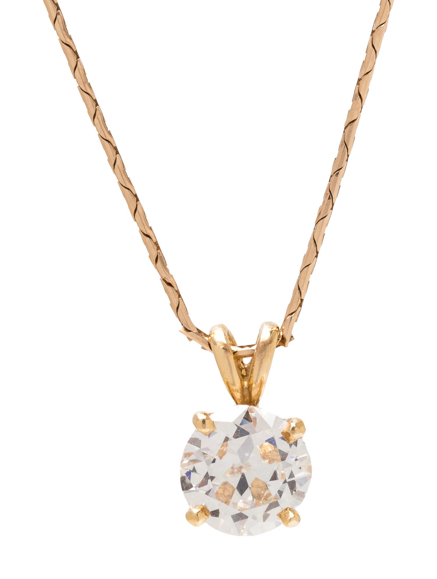 YELLOW GOLD AND DIAMOND PENDANT/NECKLACE
