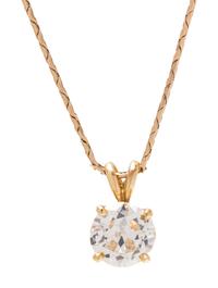 YELLOW GOLD AND DIAMOND PENDANT/NECKLACE