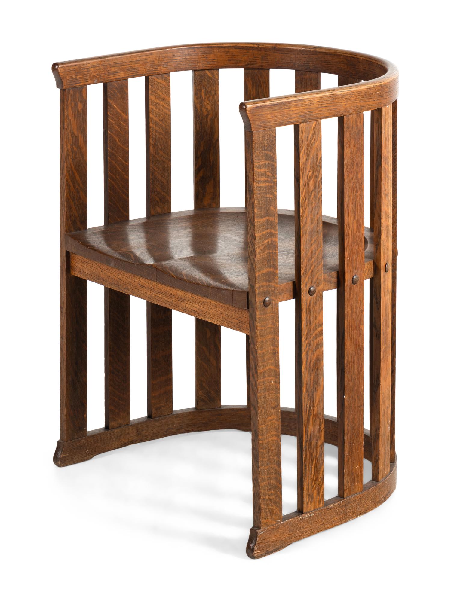 An Arts and Crafts Oak Armchair