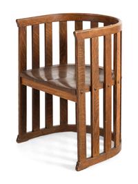 An Arts and Crafts Oak Armchair