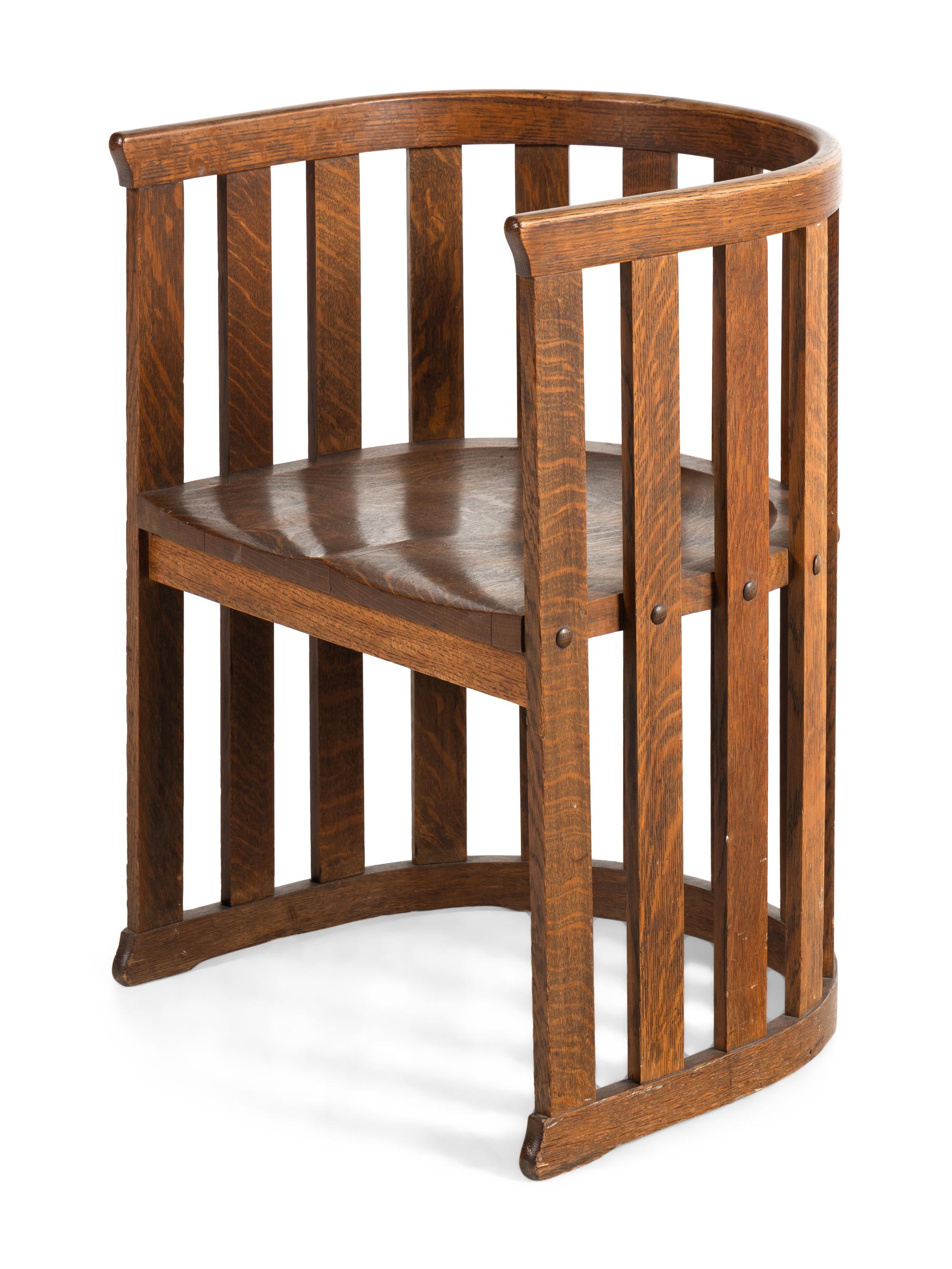 An Arts and Crafts Oak Armchair