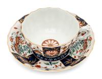 A Worcester Porcelain Teacup and Saucer