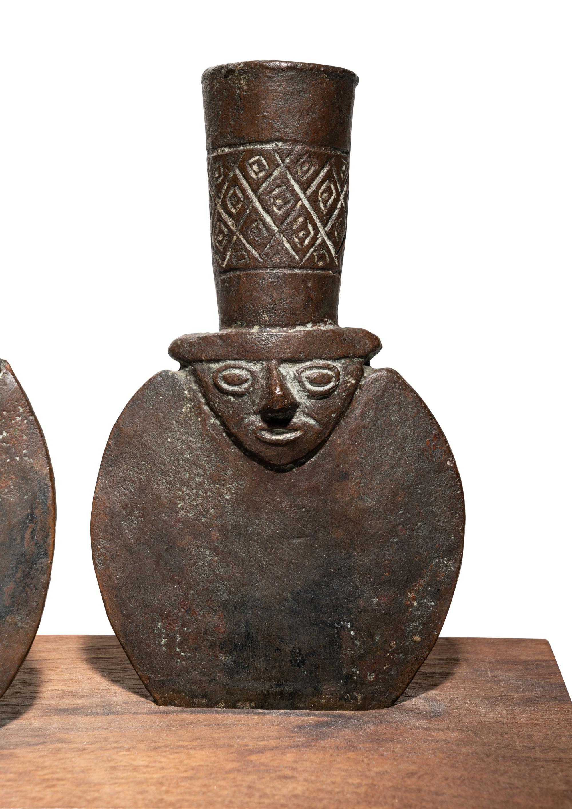 Two Chimu Copper Vessels