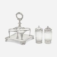 An assembled group of five George III sterling silver tablewares Charles Price, London, 1826