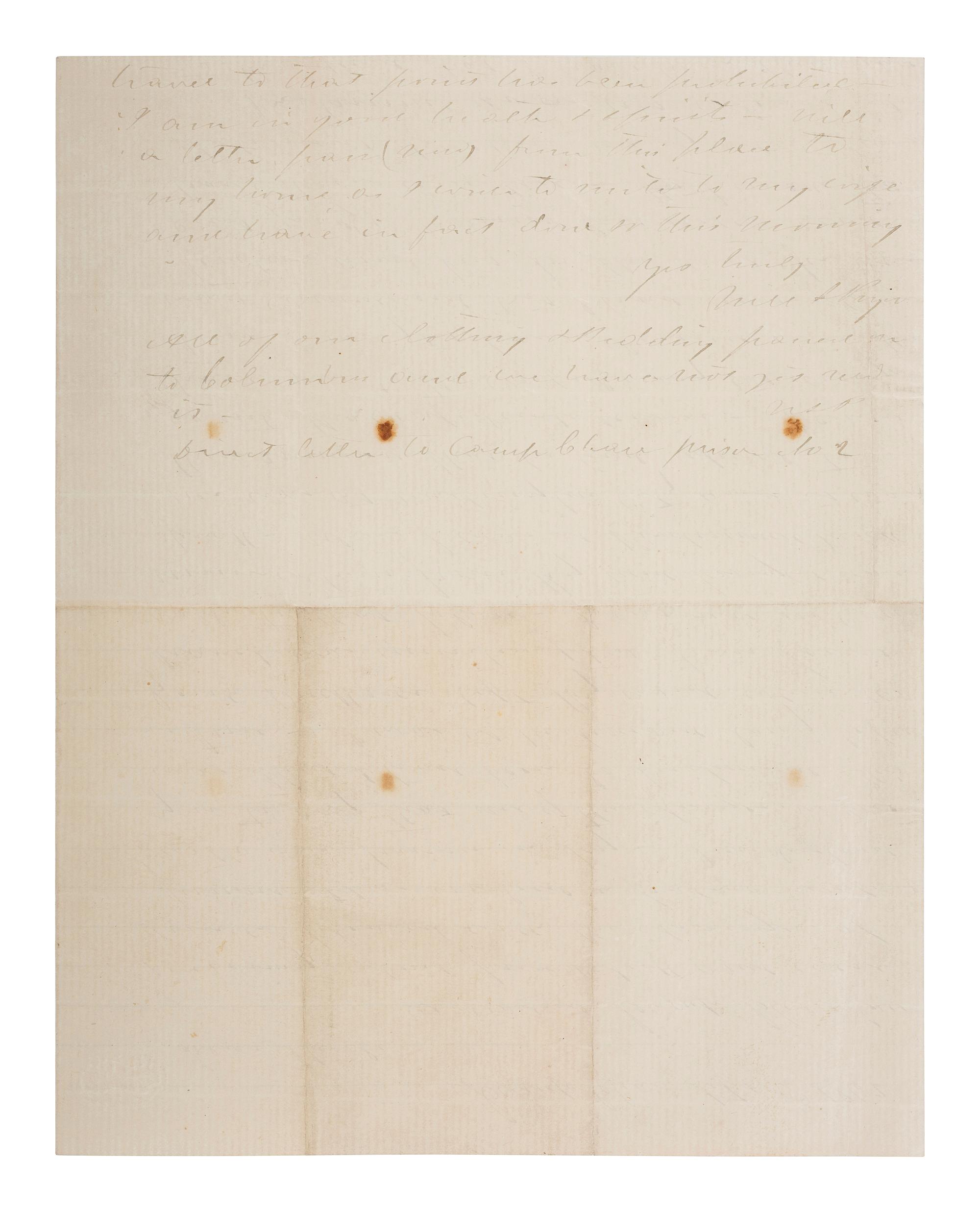 [CIVIL WAR]. Archive of 16 letters to Judge James Pryor, including some from Judge William S. Pryor.