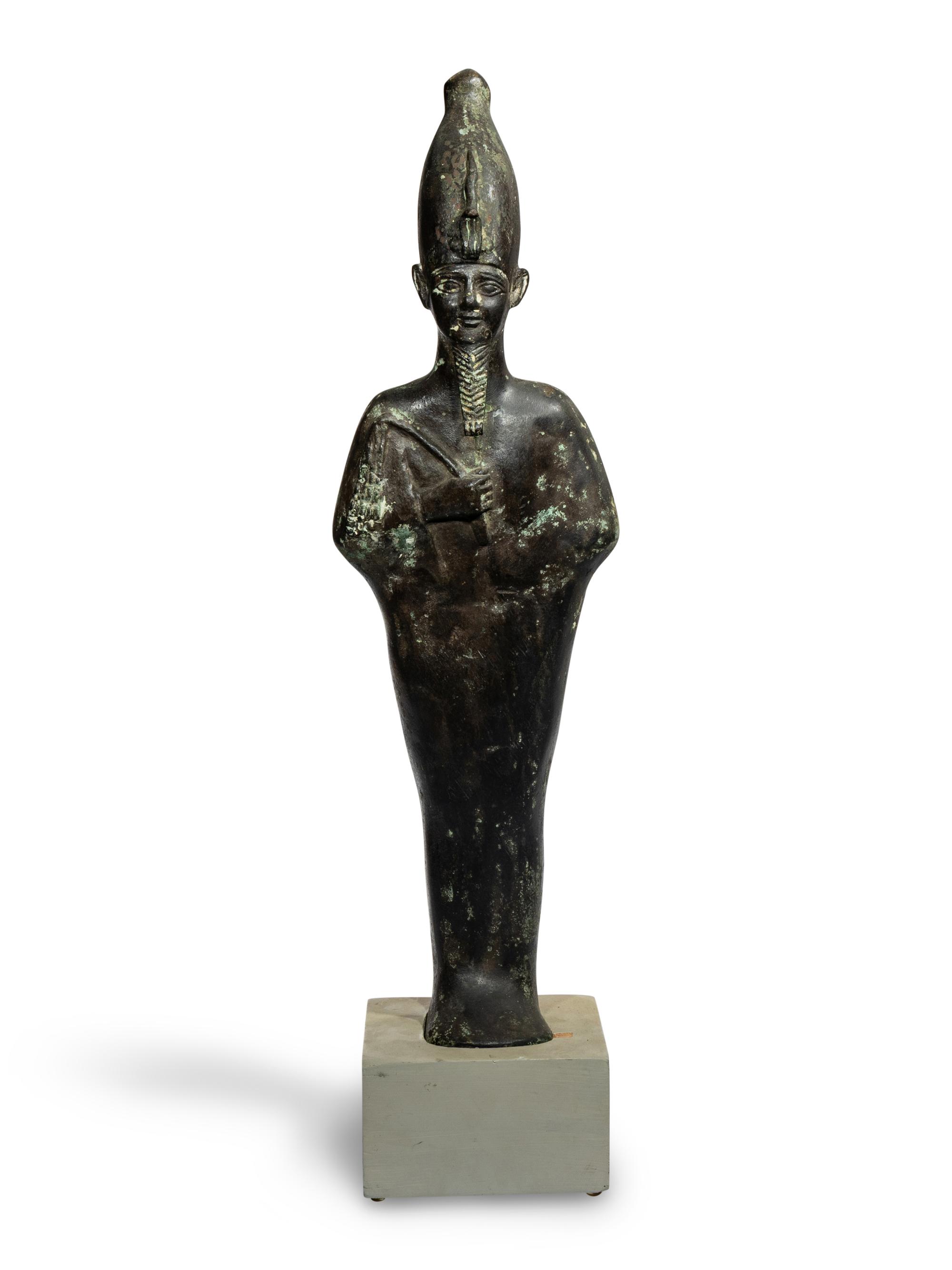 An Egyptian Style Bronze Osiris