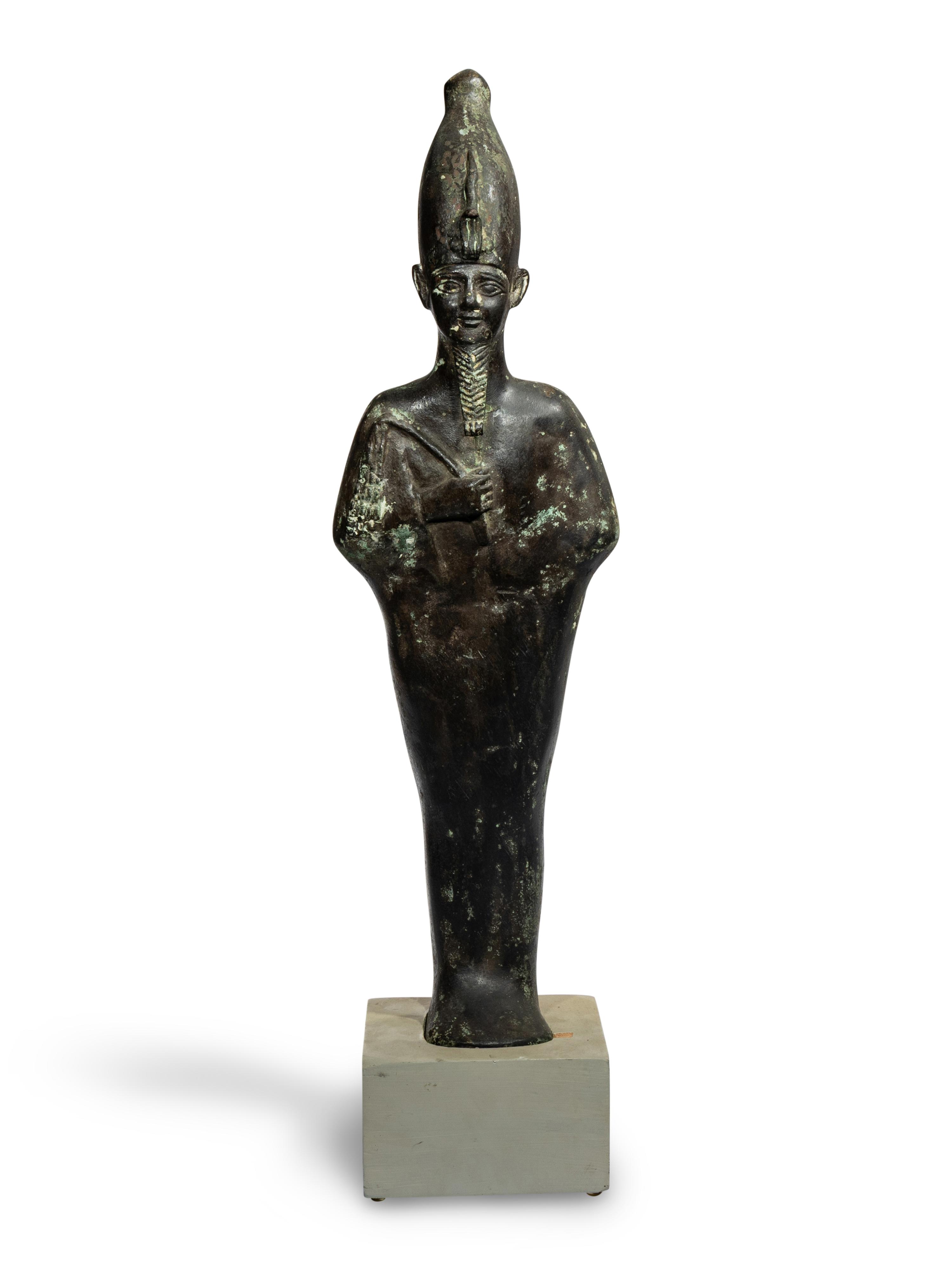 An Egyptian Style Bronze Osiris