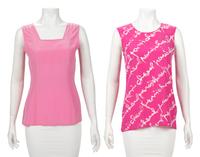 Two Chanel Silk Shell Tops, 1990s