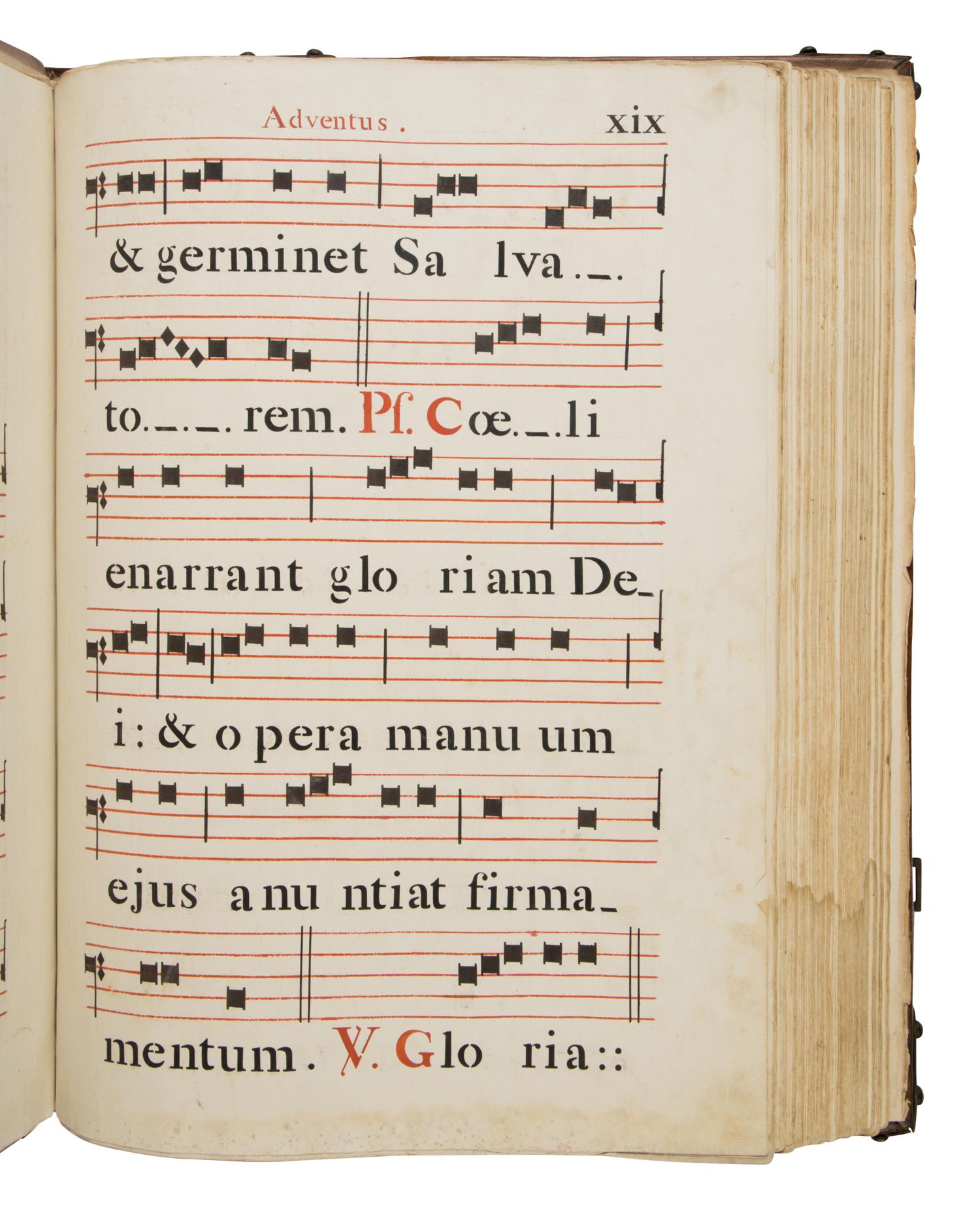 JEAN-DENIS CHANDORA (scribe), style of (active Paris, 1780-1844) Gradual, in Latin, stenciled manuscript on paper [France, Paris, c. 1820]