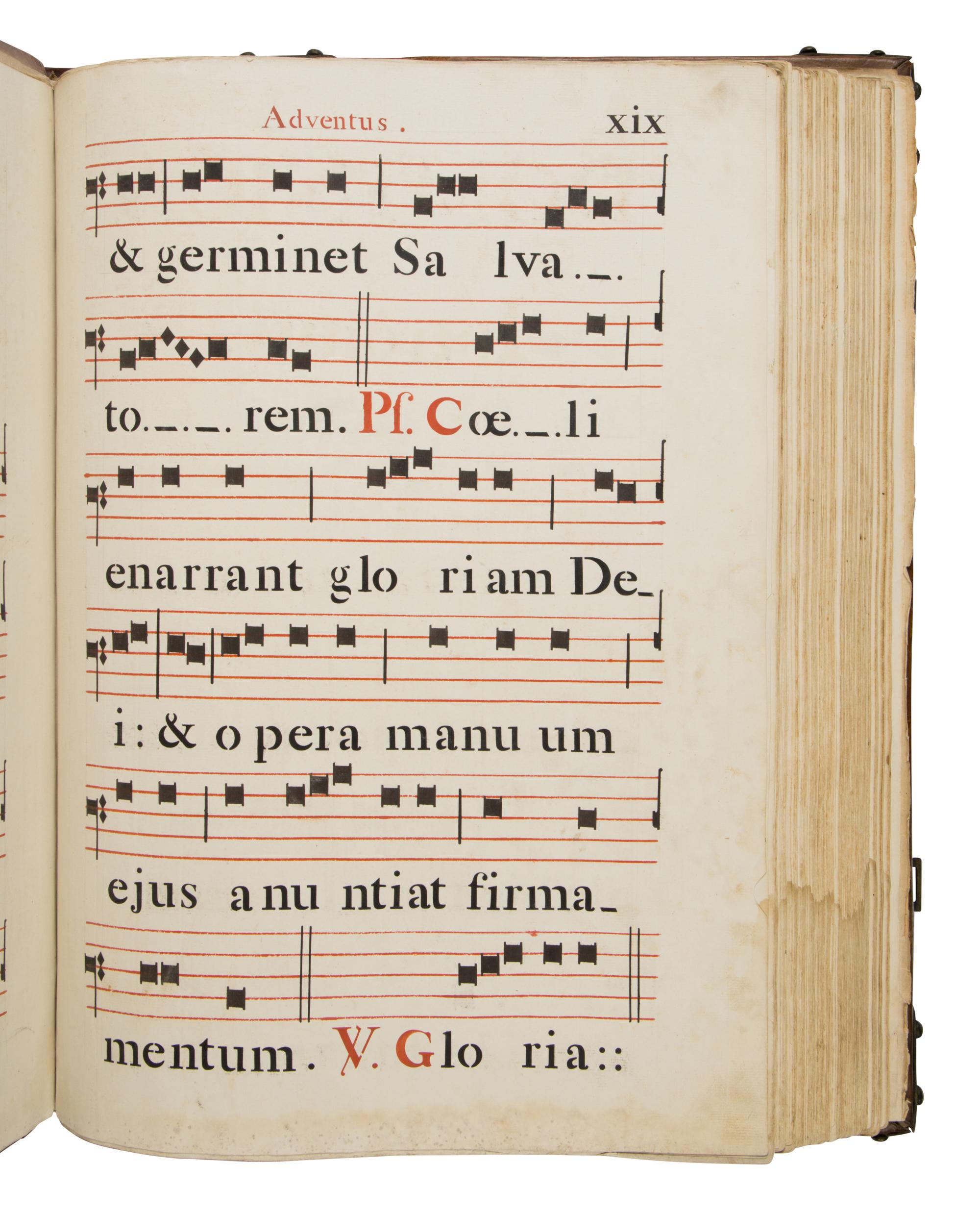 JEAN-DENIS CHANDORA (scribe), style of (active Paris, 1780-1844) Gradual, in Latin, stenciled manuscript on paper [France, Paris, c. 1820]