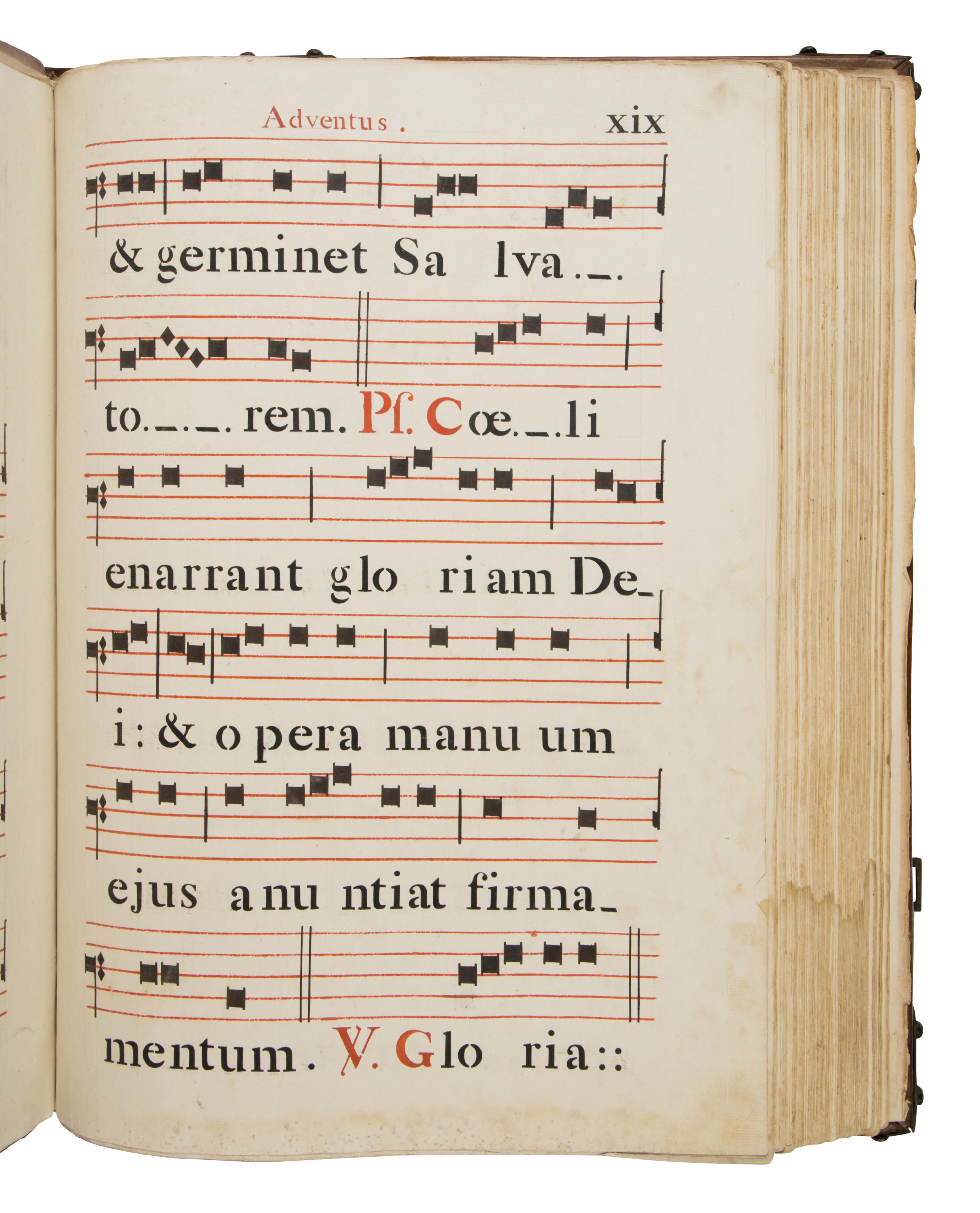 JEAN-DENIS CHANDORA (scribe), style of (active Paris, 1780-1844) Gradual, in Latin, stenciled manuscript on paper [France, Paris, c. 1820]