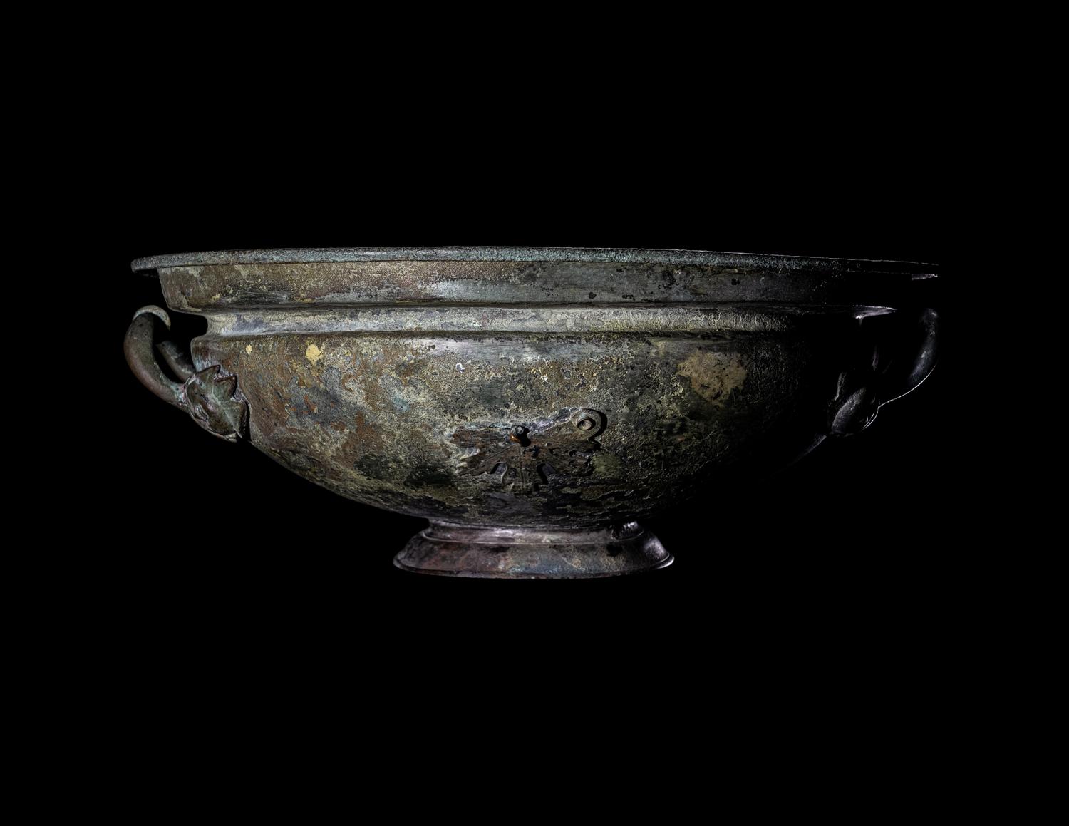 An Etruscan or South Italian Bronze Basin