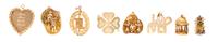 A Collection of Yellow Gold Charms, 47.40 dwts.