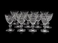 A Set of Twelve Baccarat Harcourt Goblets