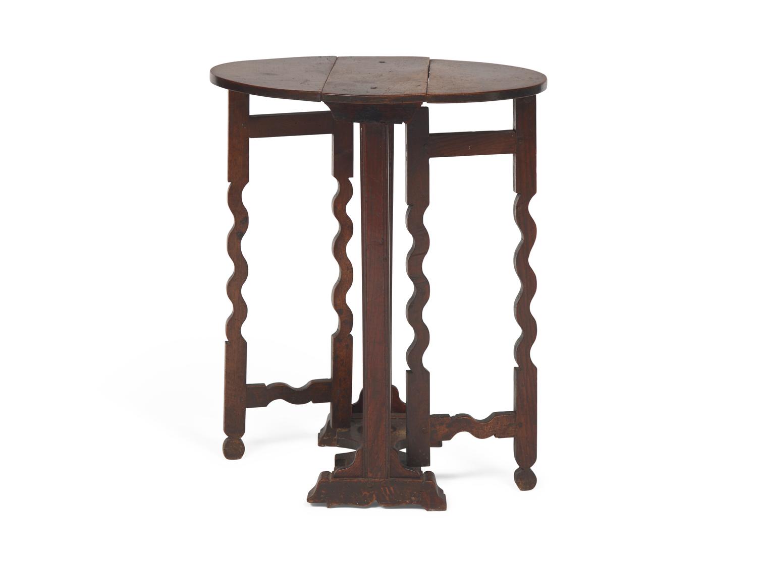 An English Provincial Drop Leaf Side Table