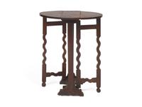 An English Provincial Drop Leaf Side Table