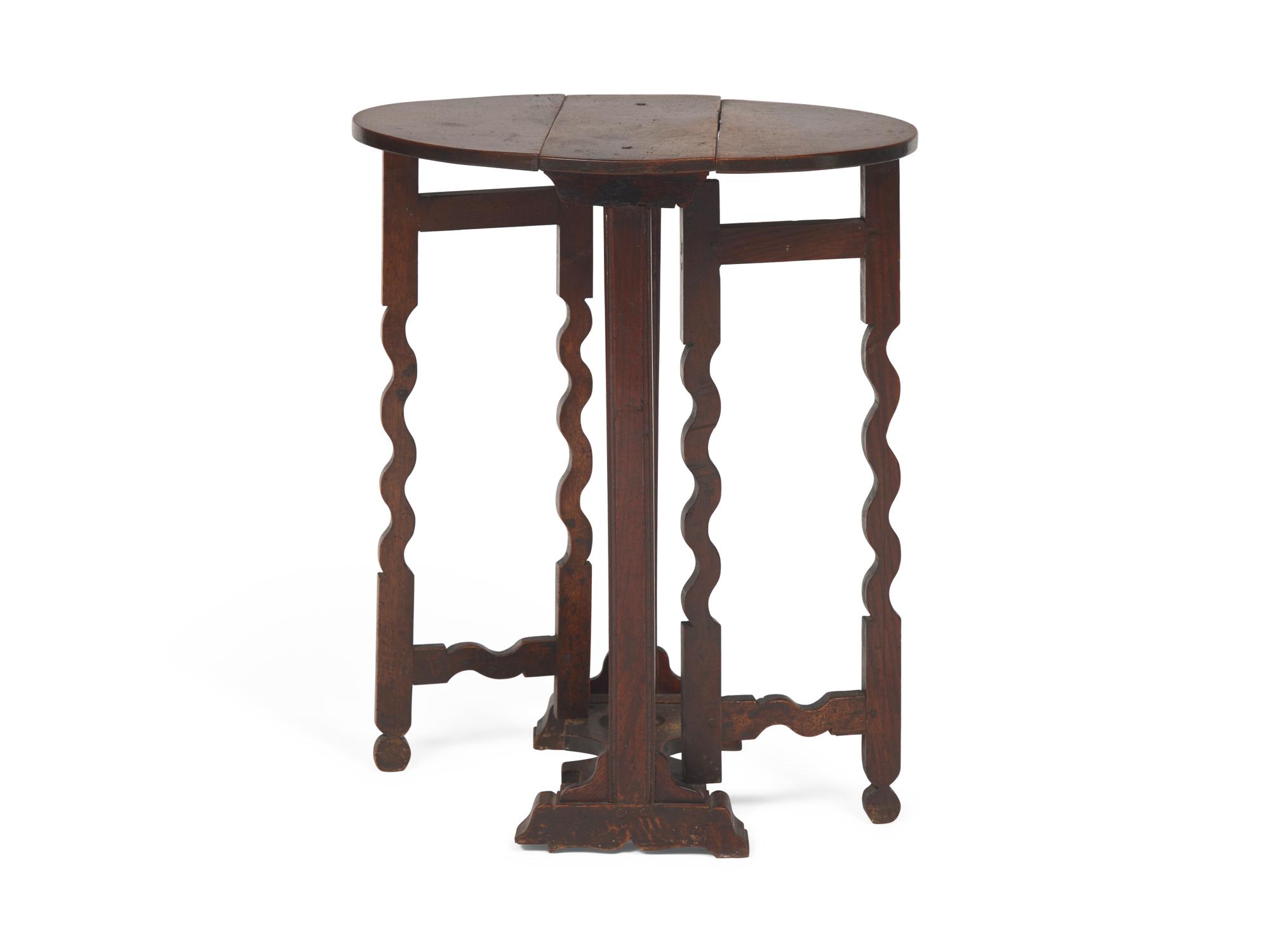 An English Provincial Drop Leaf Side Table