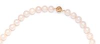 CULTURED SOUTH SEA PEARL AND DIAMOND NECKLACE