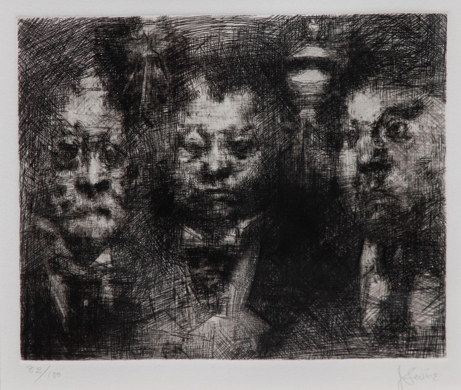 Jack Levine, (American, 1915-2010) — Sweet Bye & Bye, 1980