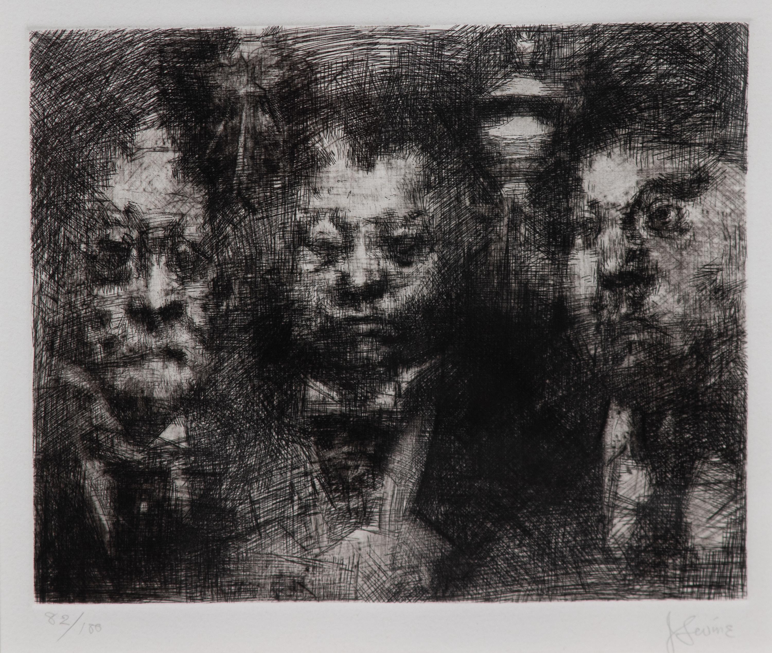 Jack Levine, (American, 1915-2010) — Sweet Bye & Bye, 1980
