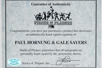 A Gale Sayers and Paul Hornung Dual Signed Autograph Custom Chicago Bears vs. Green Bay Packers "Touchdown Sunday" Display