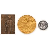 [EXONUMIA]. A group of commemorative items, comprising: