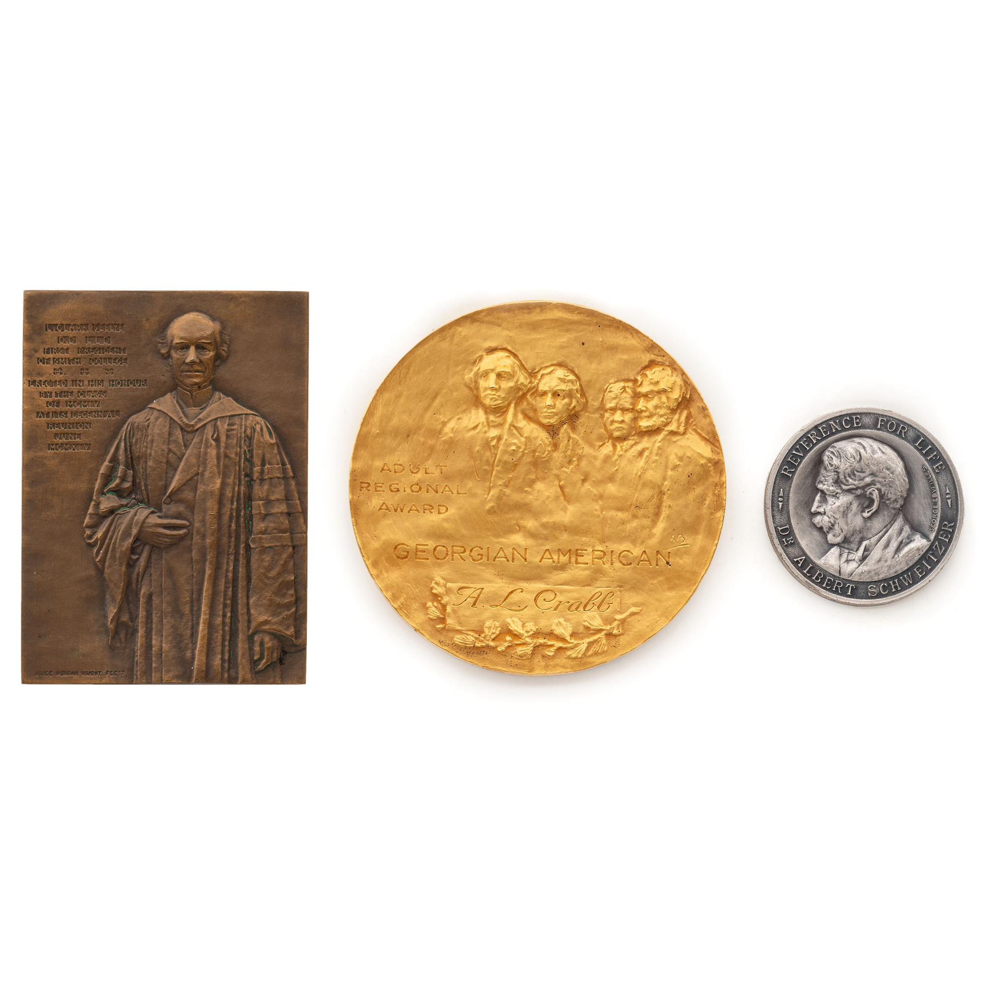 [EXONUMIA]. A group of commemorative items, comprising: