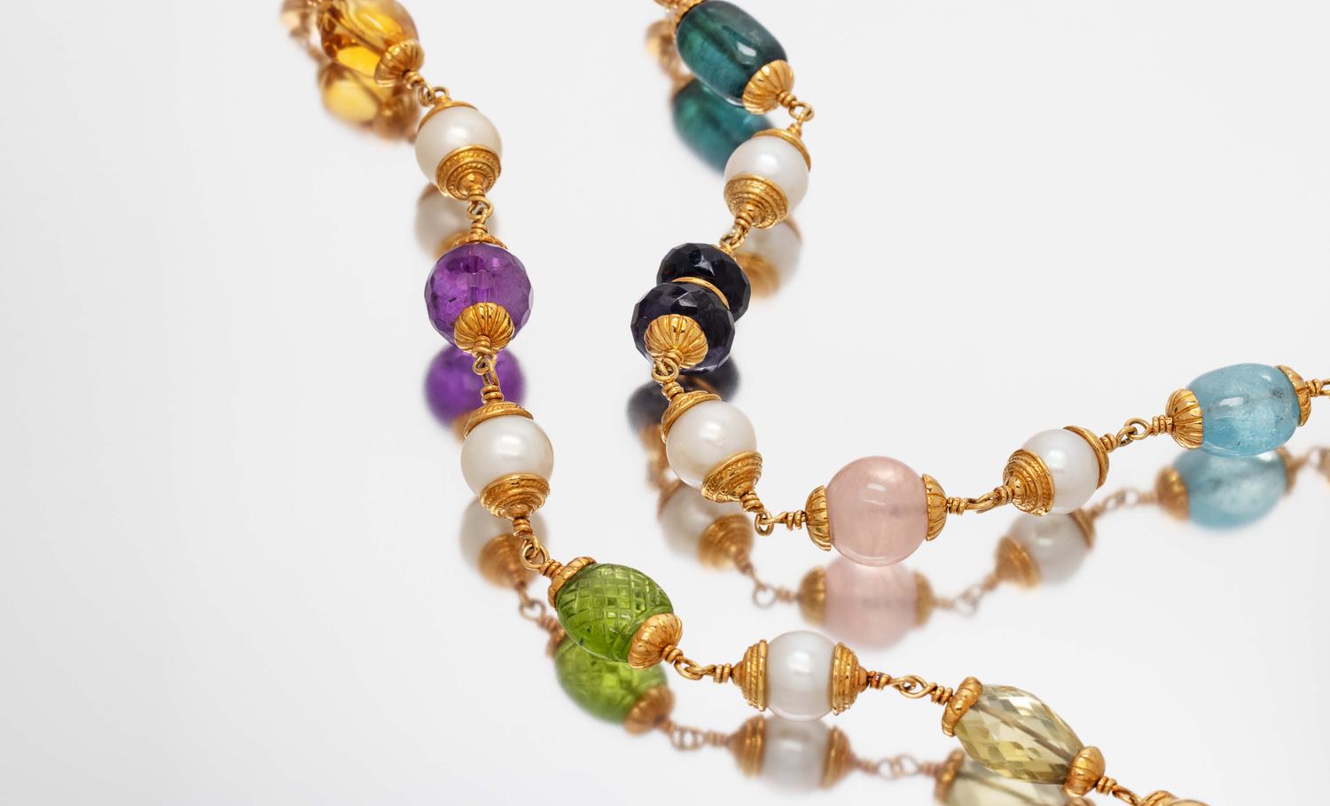SEAMAN SCHEPPS, COLLECTION OF 'BAROQUE' GEMSTONE BRACELETS
