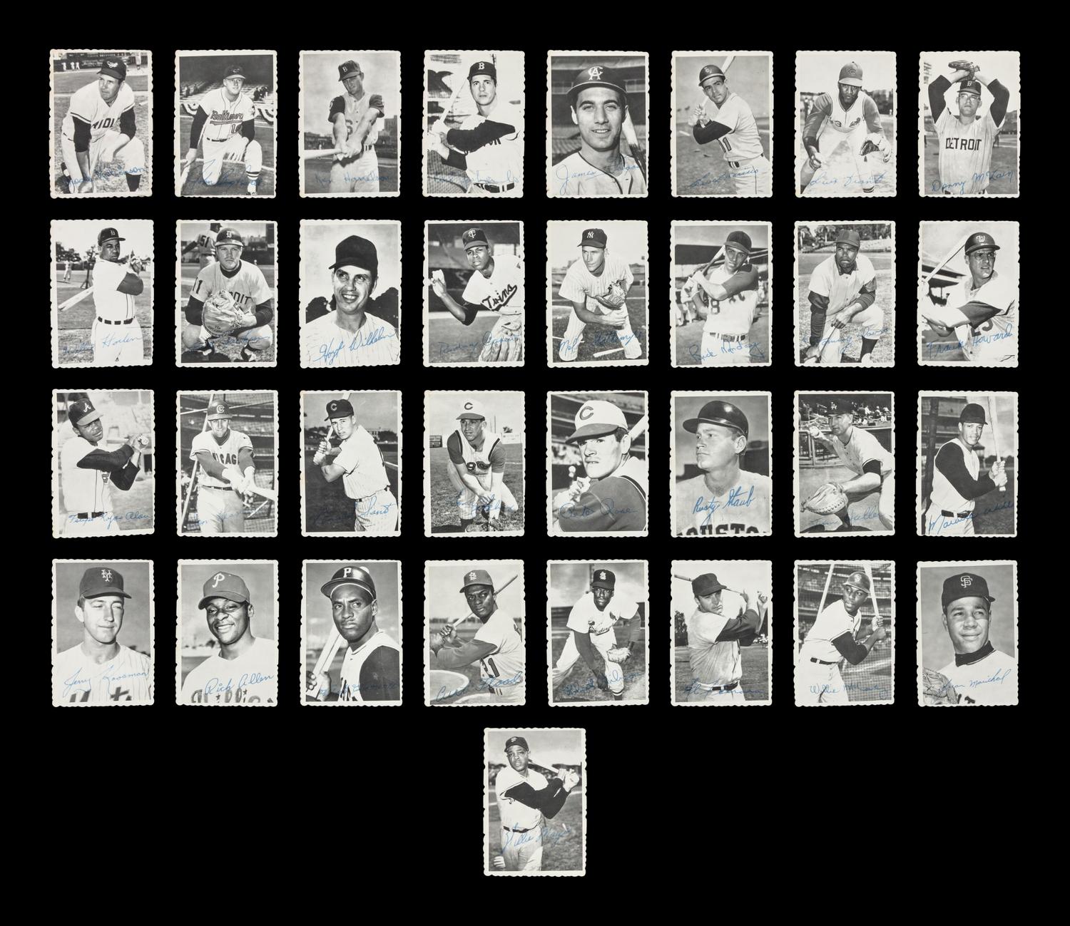 A Complete Set of 1969 Topps Deckle Edge Baseball Cards (33/33)