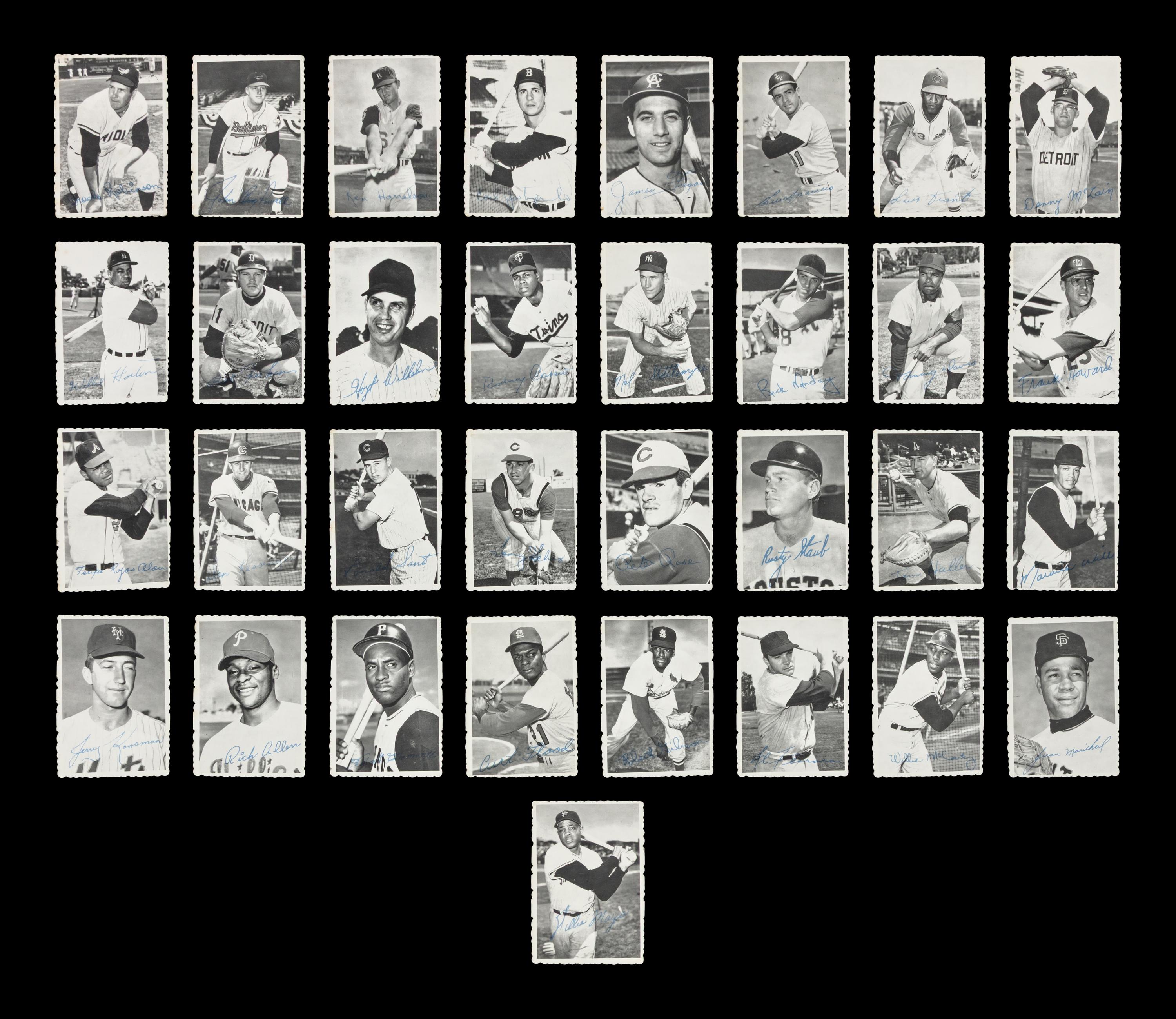 A Complete Set of 1969 Topps Deckle Edge Baseball Cards (33/33)