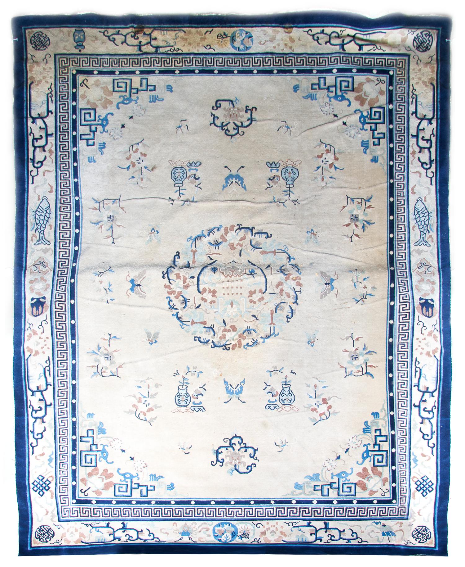 A Chinese Wool Carpet, 11 feet 5 inches x 9 feet.