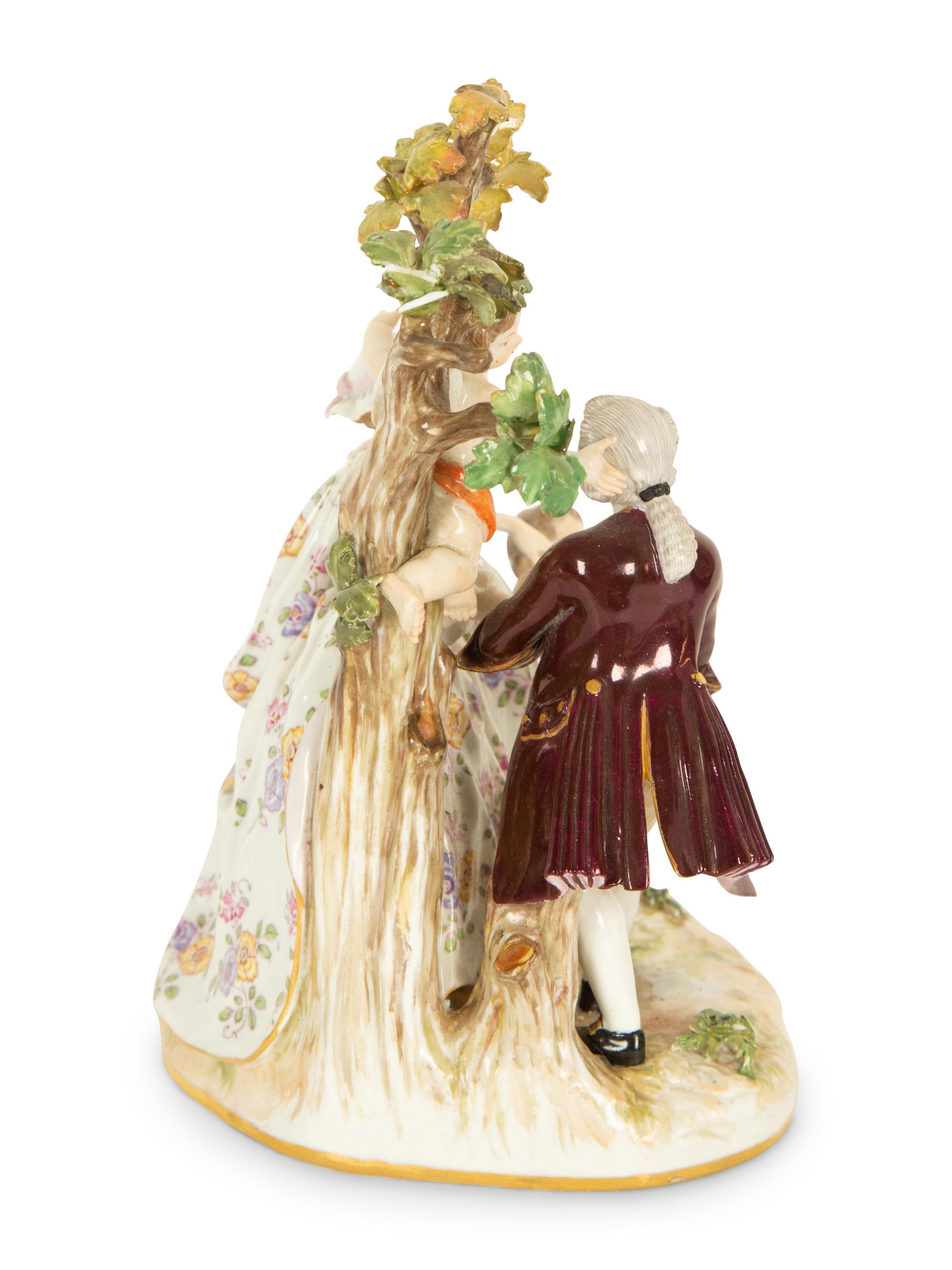 A Meissen Porcelain Figural Group — 19th Century