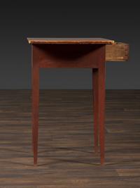 A Federal Red Painted Pine Diminutive Tavern Table