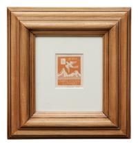 Gronlandske Luftpost (Greenland Postage Stamp) (together with two unsigned woodcuts by the artist)