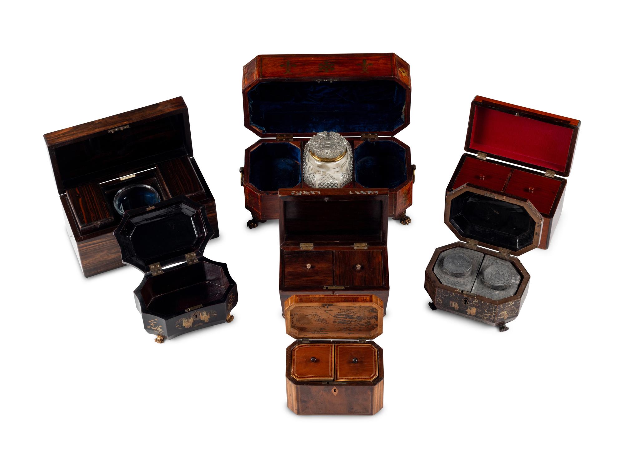 A Collection of Tea Caddies