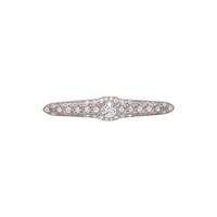 ART DECO, DIAMOND BROOCH