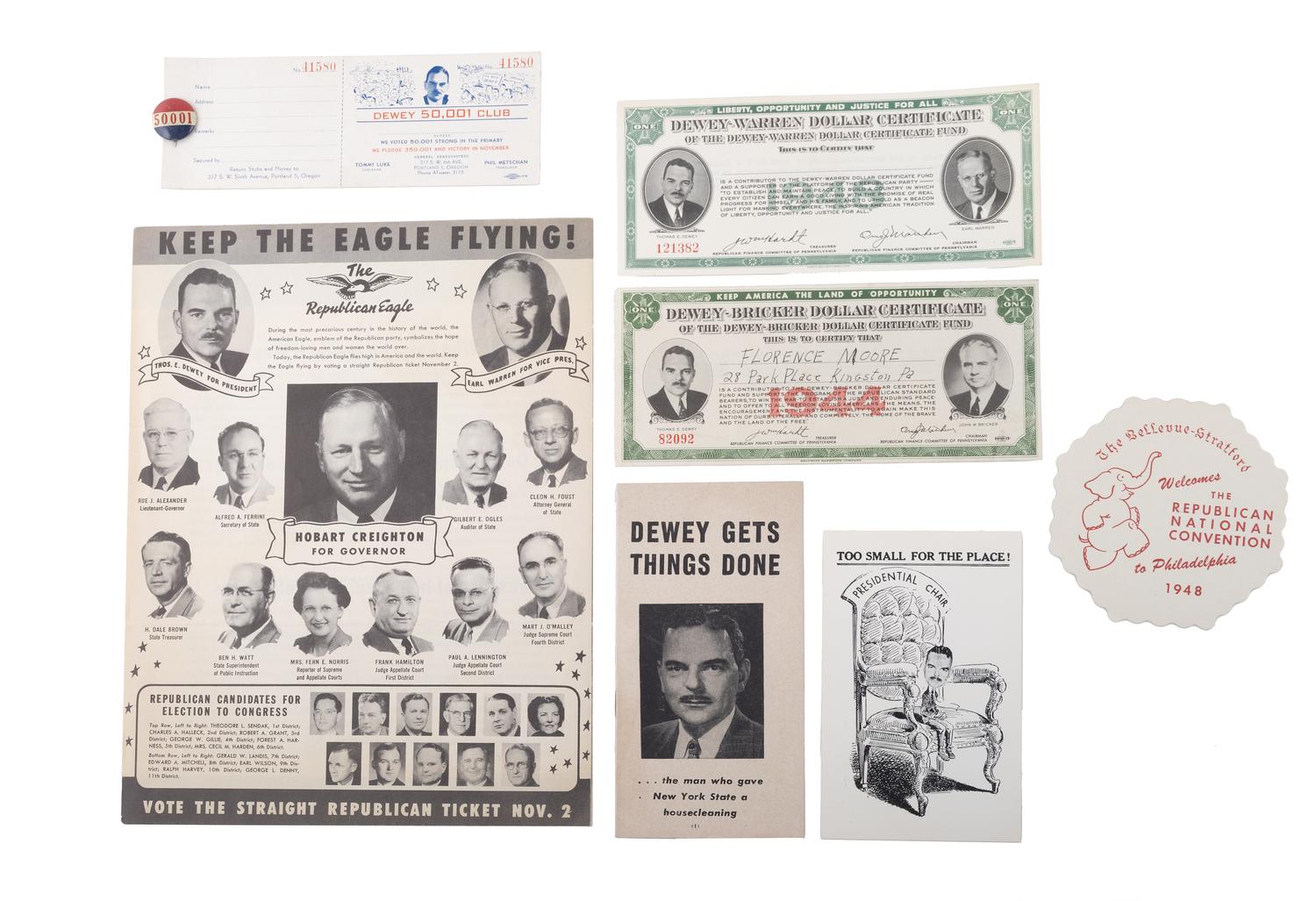 [POLITICS]. A large group of political ephemera from the 1920s-1940s.