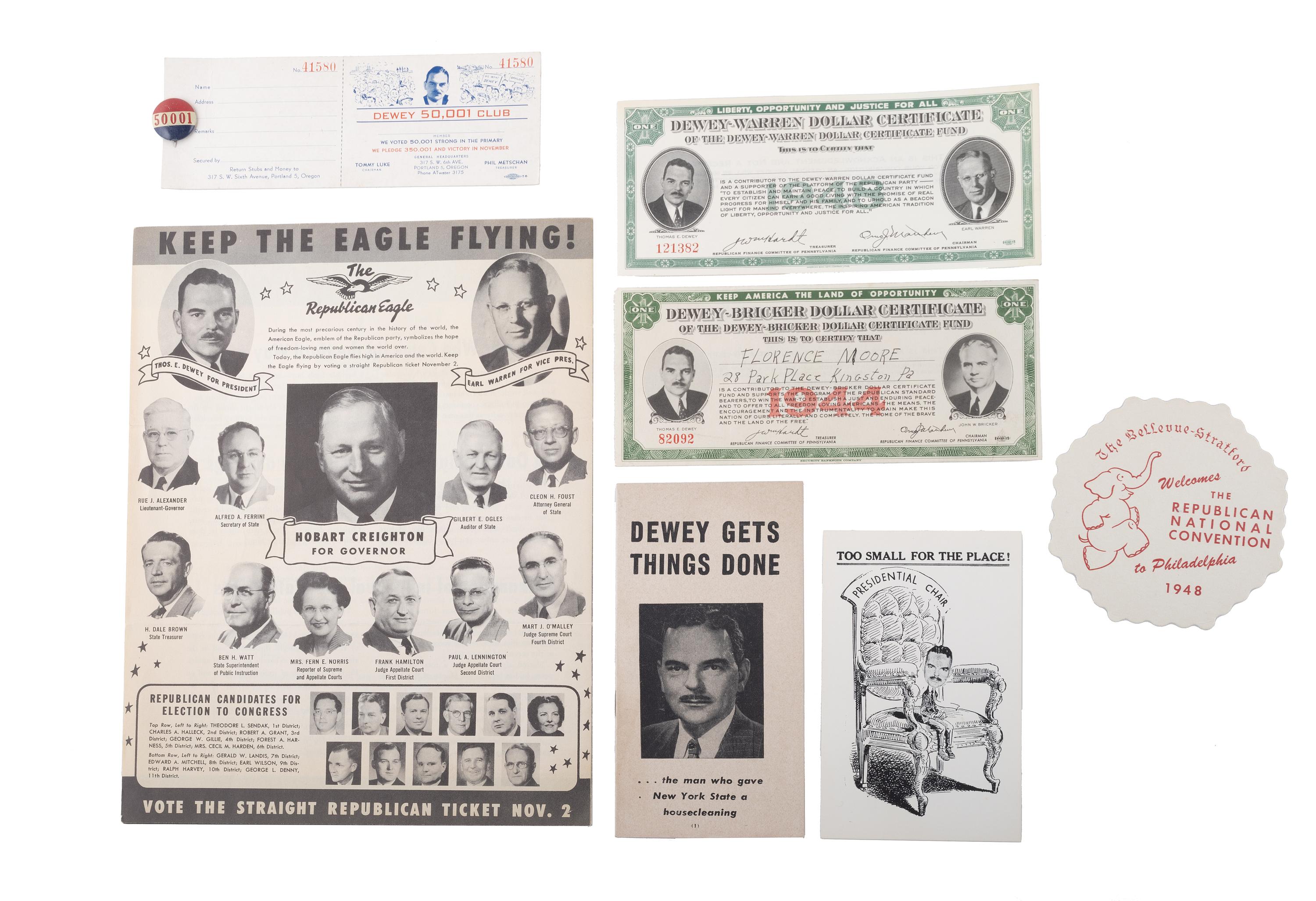 [POLITICS]. A large group of political ephemera from the 1920s-1940s.