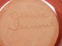 Carved Redware Pottery Jar