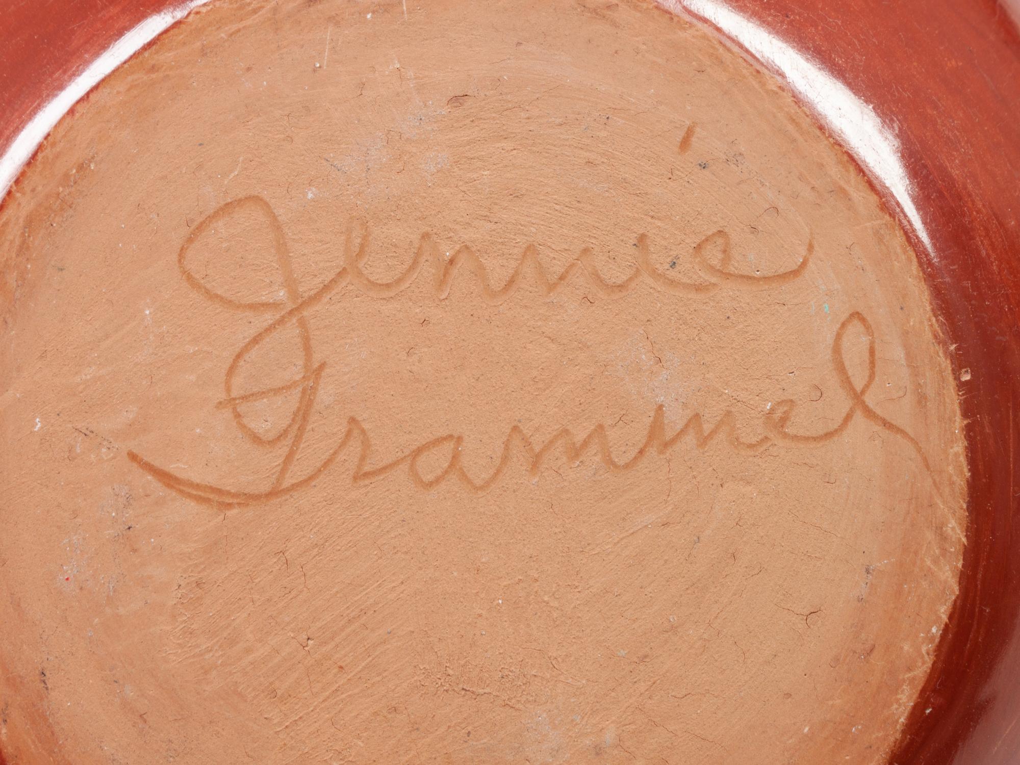 Carved Redware Pottery Jar