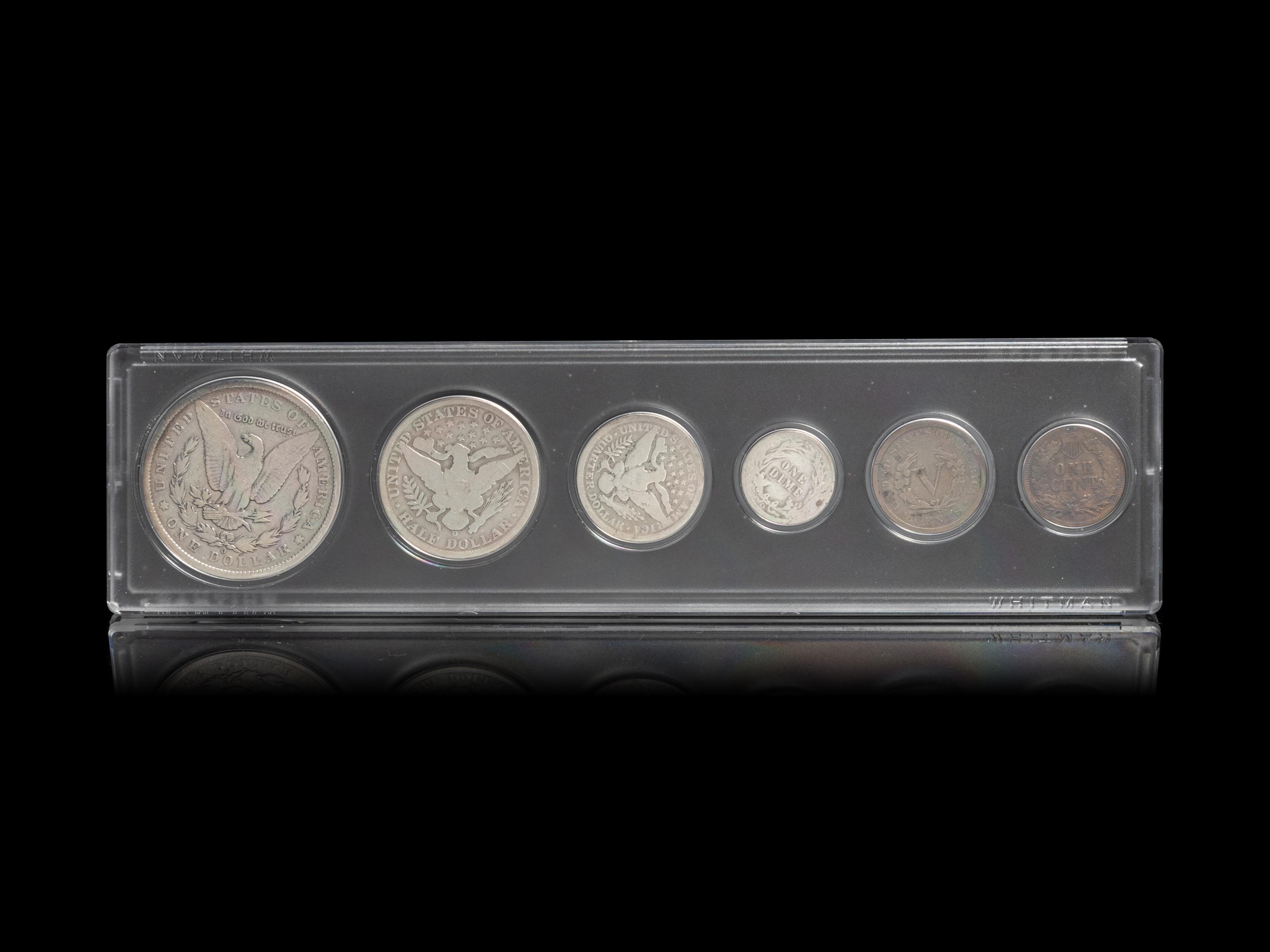 A United States 1900 Six-Coin Set