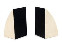 Four Pairs of Faux Shagreen Bookends