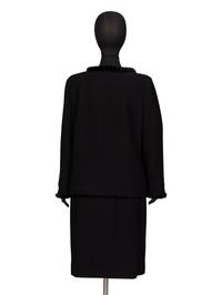Chanel, Crêpe Skirt Suit with Mink Trim