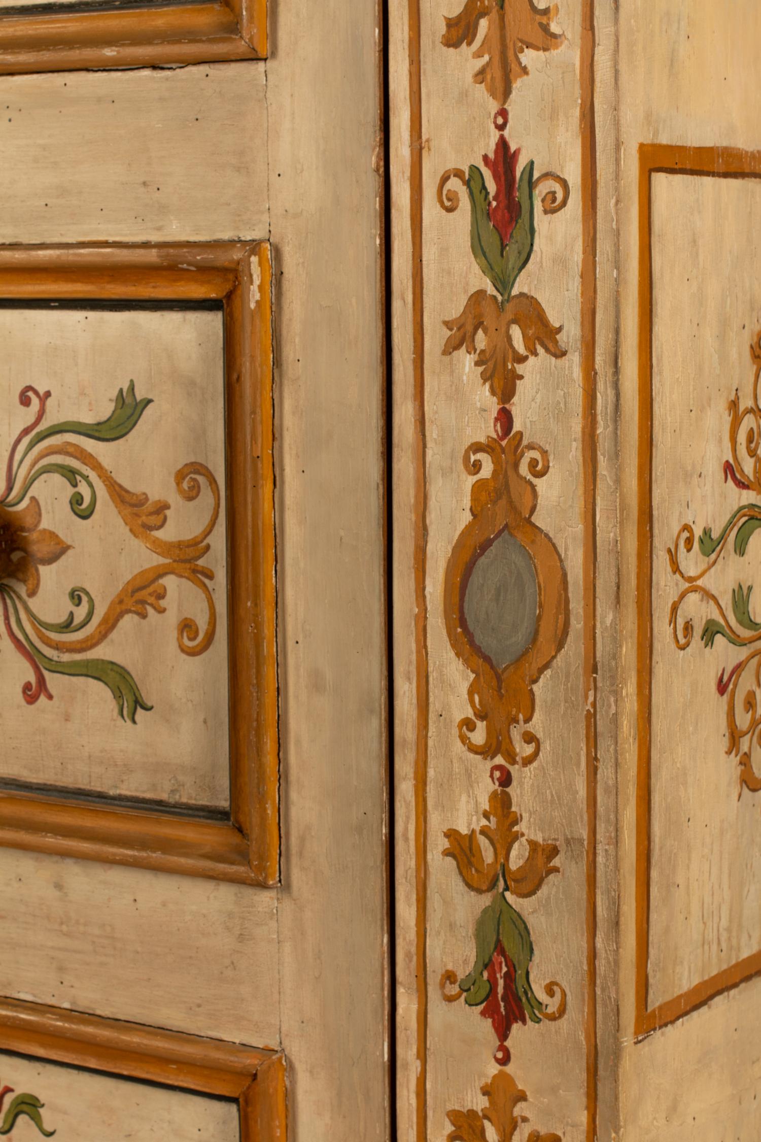 An Italian Neoclassical Painted Armoire