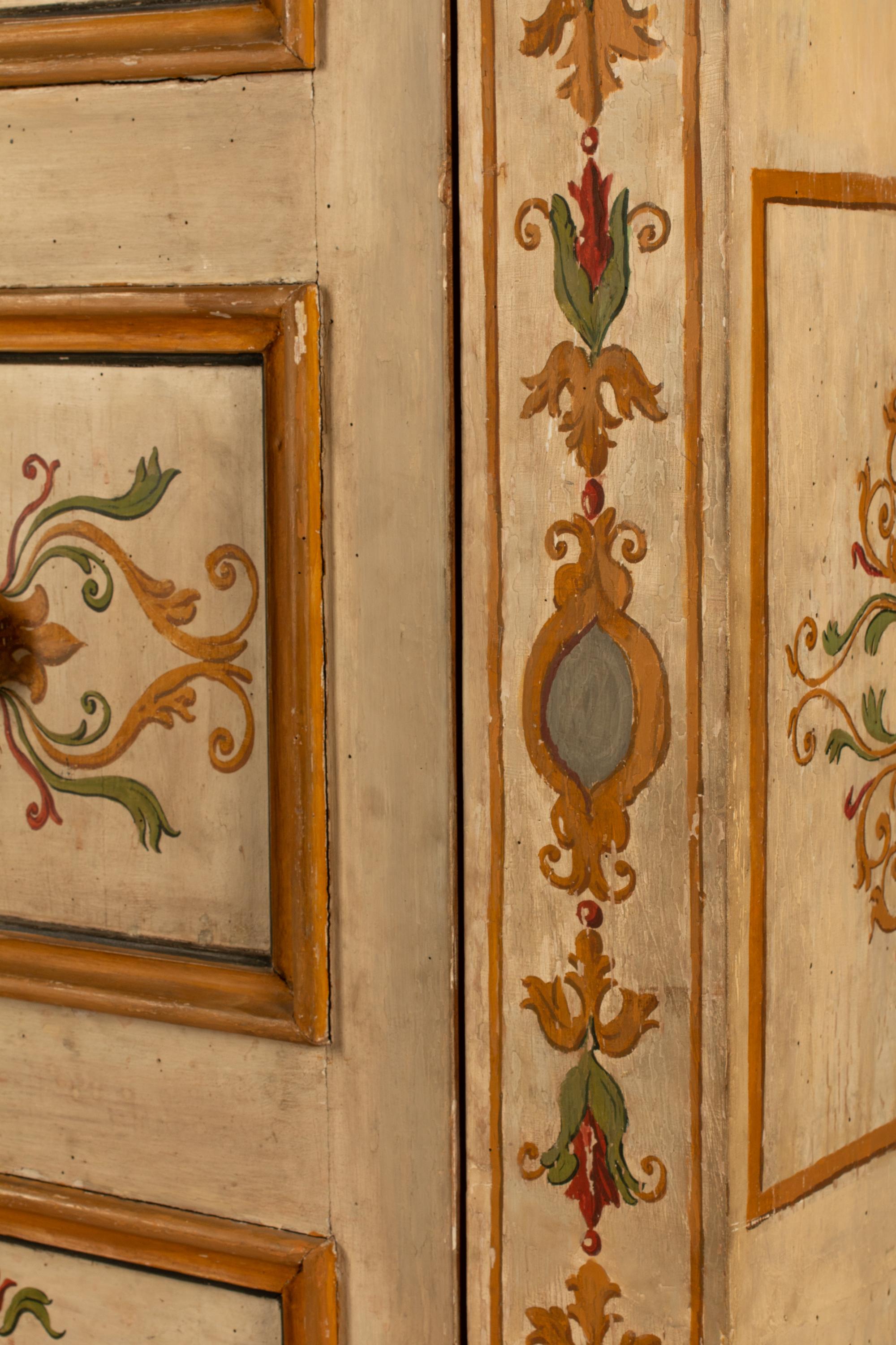 An Italian Neoclassical Painted Armoire